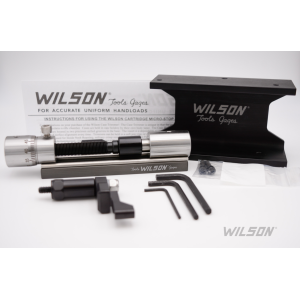 LE Wilson Stainless Case Trimmer Kit with Micrometer Adjust Stop