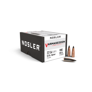 Nosler Varmageddon 22 caliber 53 grain flat base tipped varmint bullet box - 2