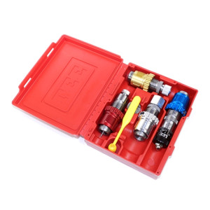 Lee 9mm Luger carbide breech lock micrometer 3-die reloading set