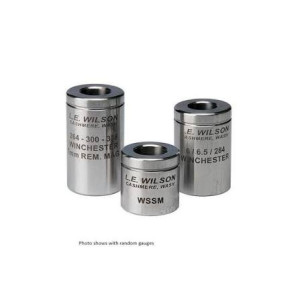 L.E. Wilson polished steel case holder for WSM family case trimmer