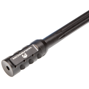 Warrior X3 stainless steel self-timing muzzle brake with six gas ports