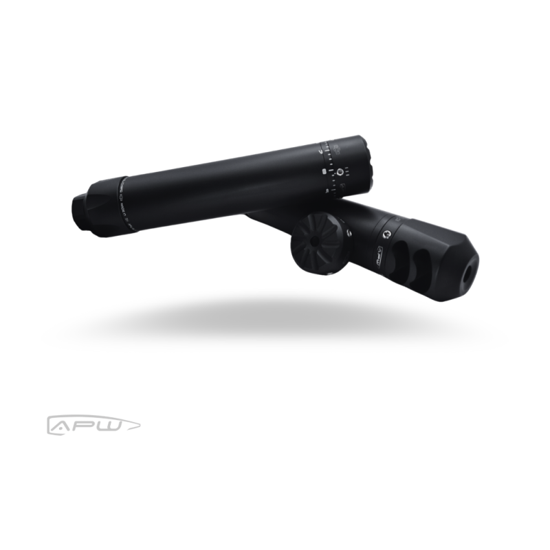 APW Warbird mirage cover in matte black finish for suppressor - 2