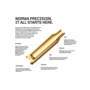 Box of Norma .375 H&H Magnum reloading brass cases, 50 count - 3