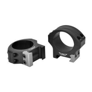 Warne HyperLite 30mm low matte scope rings with gray clamps