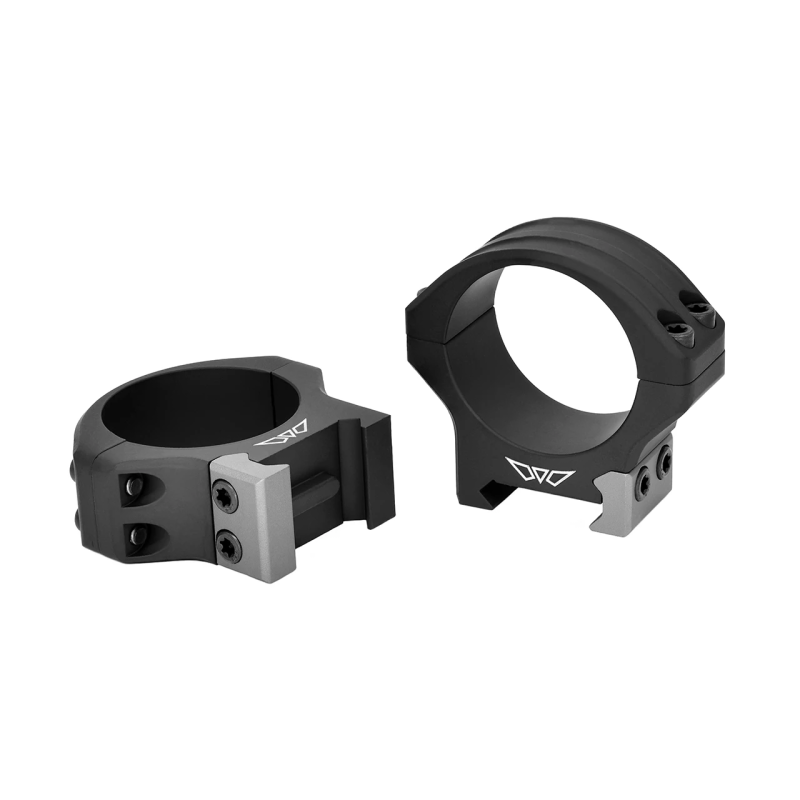 Warne HyperLite 34mm low matte black scope rings pair