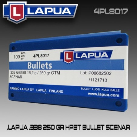 Lapua .338 OTM Scenar 250gr HPBT 100/Box