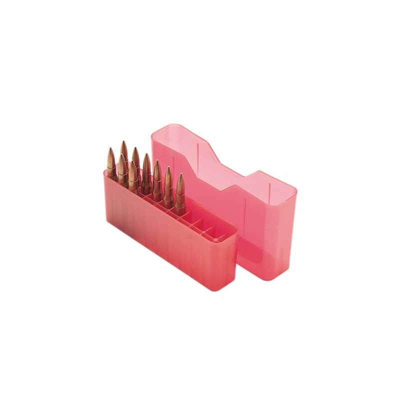 MTM  J20 Slip Top Ammo Box Series Large Clear Red