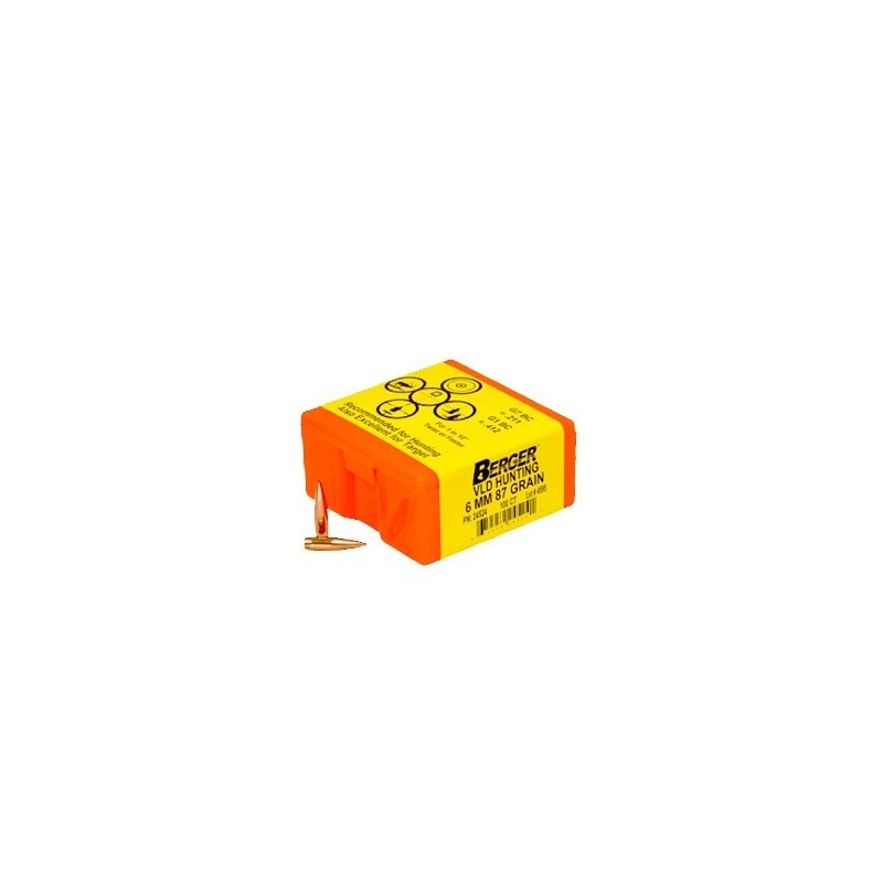 Berger 87 gr VLD Hunting Bullets 243 Caliber