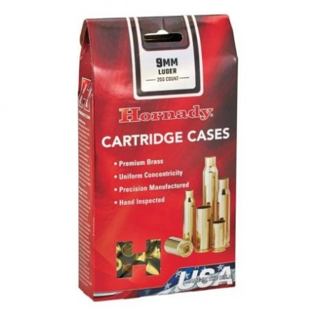 9mm Luger Hornady Brass (200)