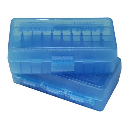 MTM AMMO BOX 50 RD 9MMP / 380 ACP Blue