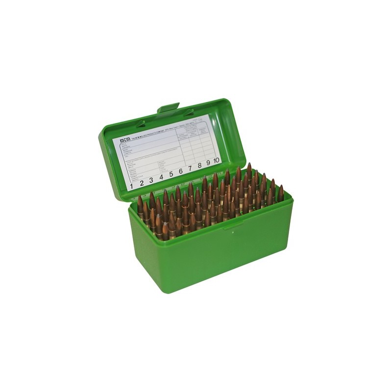MTM AMMO BOX 50 Large RIFLE FLIP-TOP