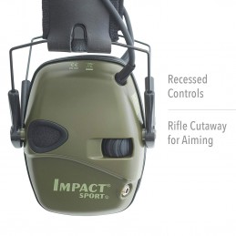 Honeywell Howard Leight Impact Sport Earmuff - Green