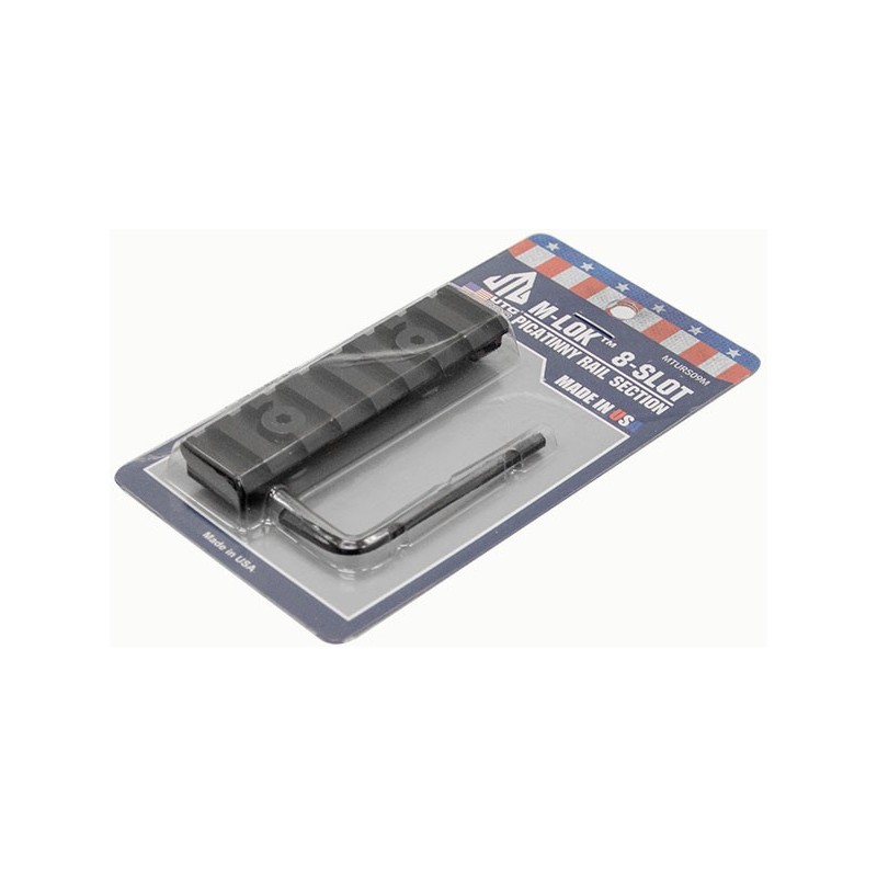 UTG PRO M-LOK 8-Slot Picatinny Rail Section, Black
