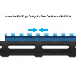 UTG PRO M-LOK 8-Slot Picatinny Rail Section, Black