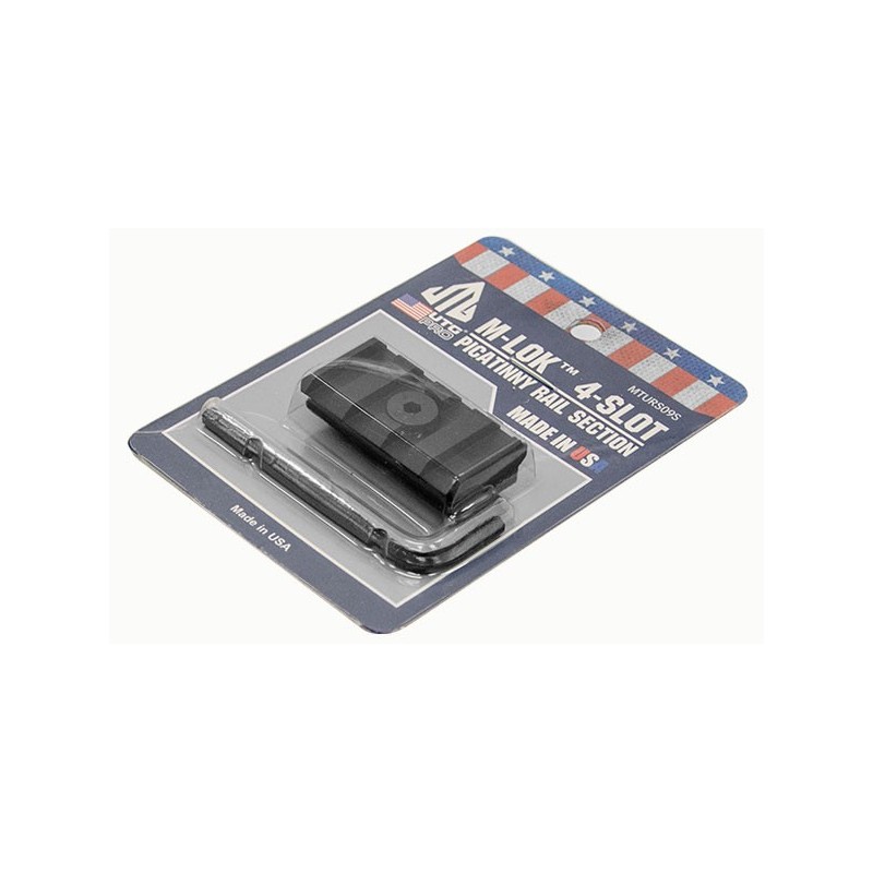 UTG PRO M-LOK 4-Slot Picatinny Rail Section, Black