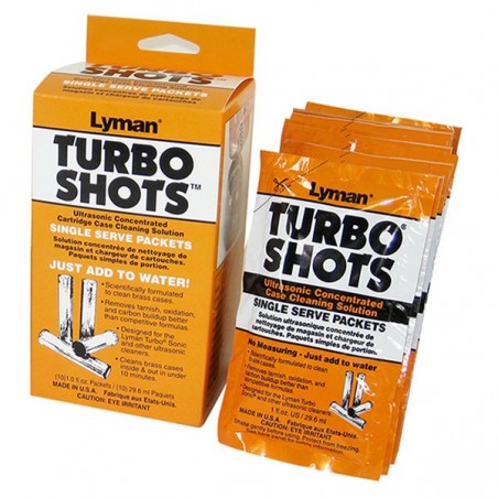 Lyman Turbo Shots Single Serve Ultrasonic Case Cleaning Solution 10 Pack