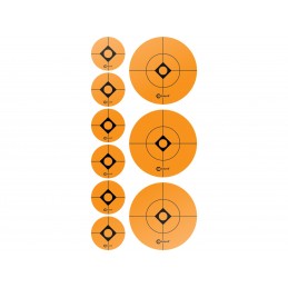 Caldwell Target 1" and 2" Pack of 108 Orange Shooting Spots