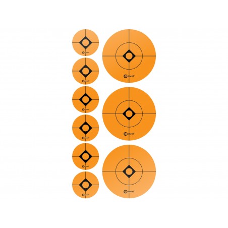Caldwell Target 1" and 2" Pack of 108 Orange Shooting Spots