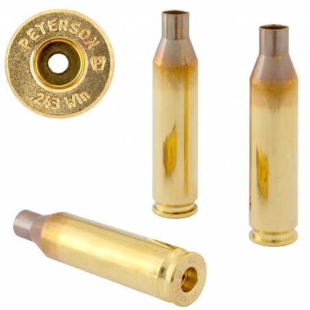 Peterson 243 Win (LRP) Brass Cartridge Cases (50)