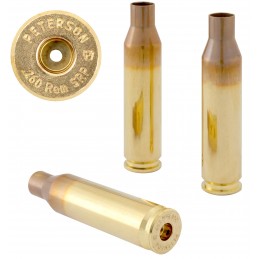 Peterson 260 Rem (+SRP) Brass Cartridge Cases (50)