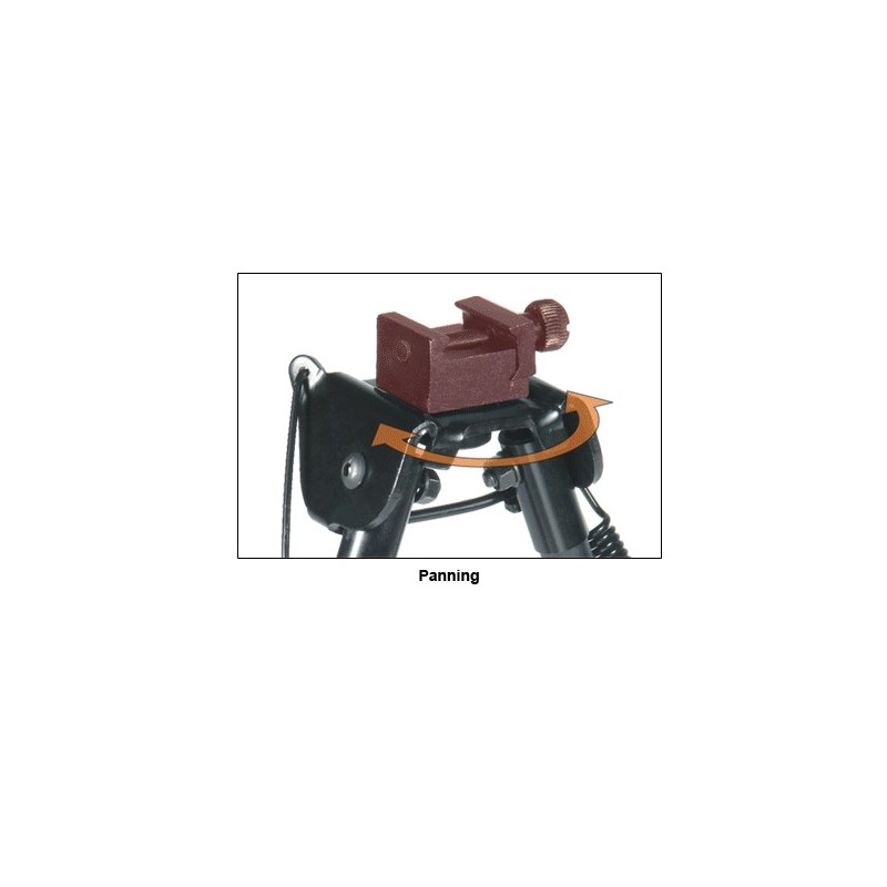 UTG Tactical OP Bipod, Rubber Feet, Center Height 6.1-7.9in