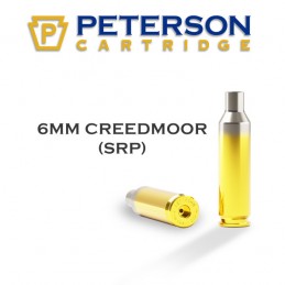 Peterson 6mm Creedmoor (SRP) Brass Cartridge Cases (50)