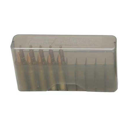 MTM  J20 Slip Top Ammo Box Series Large Magnum Clear Smoke