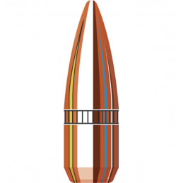 HORNADY 22 Cal .224 55 gr FMJ-BT with cannelure