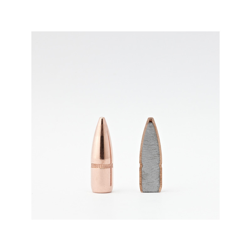 HORNADY 22 Cal .224 62 gr FMJ-BT with cannelure (500)