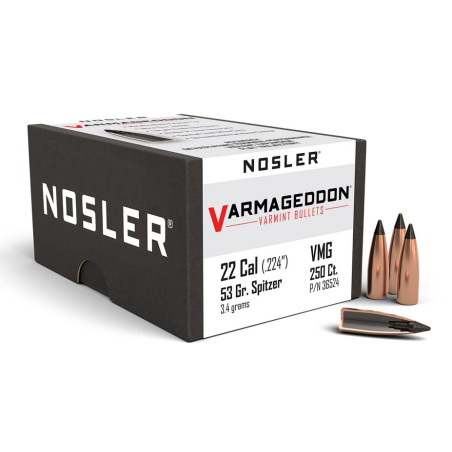 Nosler 53gr Varmageddon 22Cal Bullets (250ct)
