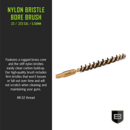 BREAKTHROUGH NYLON BRISTLE BORE BRUSH .22 / .223 CAL / 5.56MM