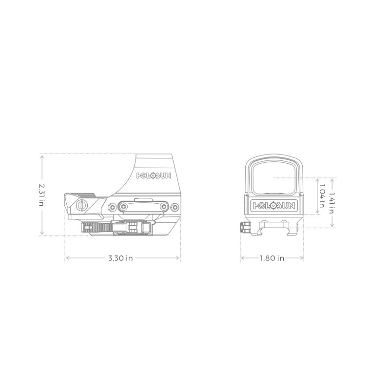 Holosun HS510C-Green Rifle Optic Sight