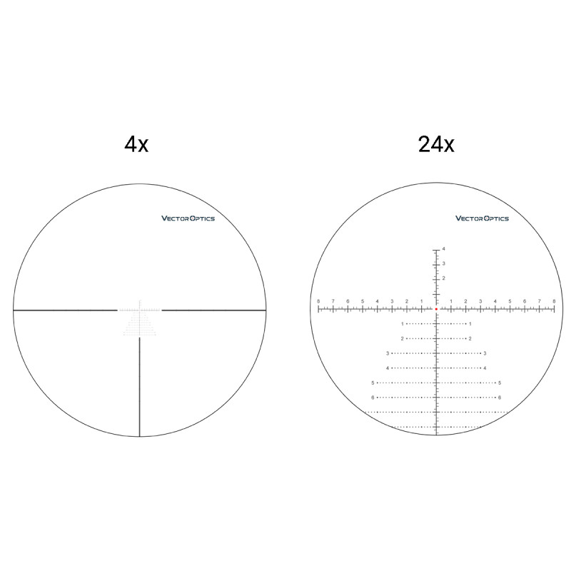 Vector 34mm Continental x6 4-24x56 VCT FFP Riflescope