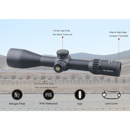 Vector 34mm Continental x6 4-24x56 VCT FFP Riflescope