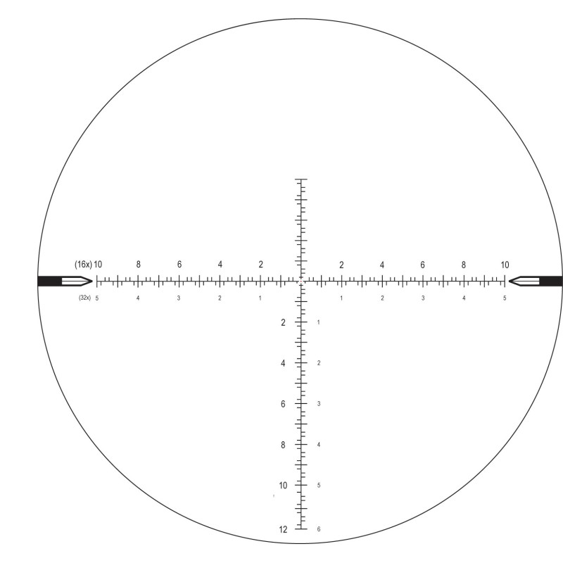 Nightforce NX8 4-32x50 2Nd Focal .1 MIL ZS MIL-CF2D