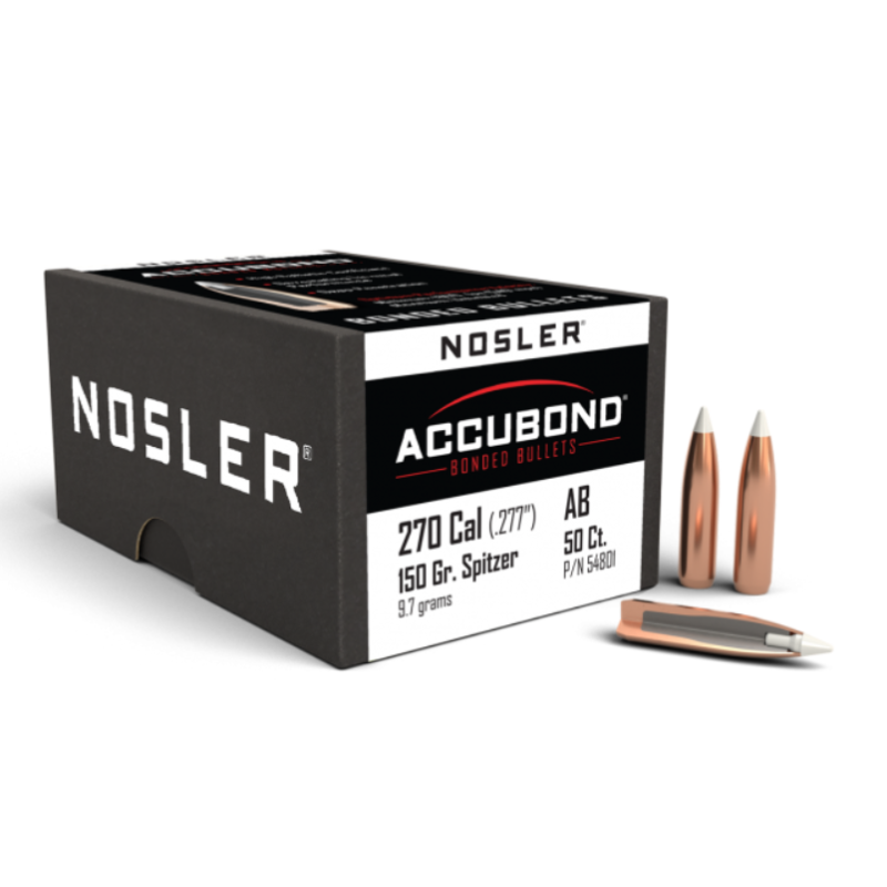 Nosler 270 cal 150gr Accubond (50)