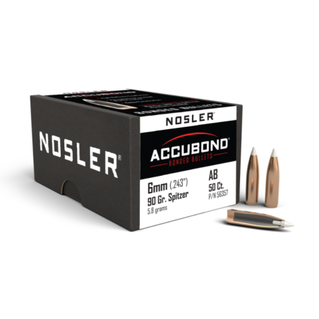 Nosler 6mm 90gr Accubond .243 (50)