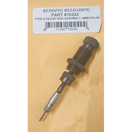 Redding Type-S Decapping Rod Assembly - 6mm PPC/BR