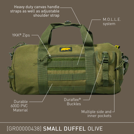 NORDISKE DUFFLE BAG SMALL OLIVE