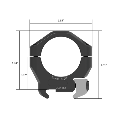 Arken 30mm Low HALO Ti Titanium Scope Rings