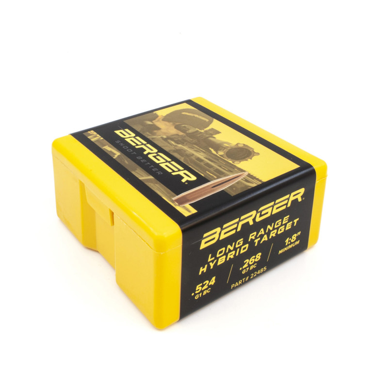 Berger 22 Caliber 85.5gn LR Hybrid Target Rifle Bullet (100)