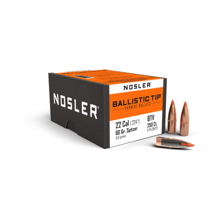Nosler 60gr Ballistic Varmint Tip 22Cal  (250pack)