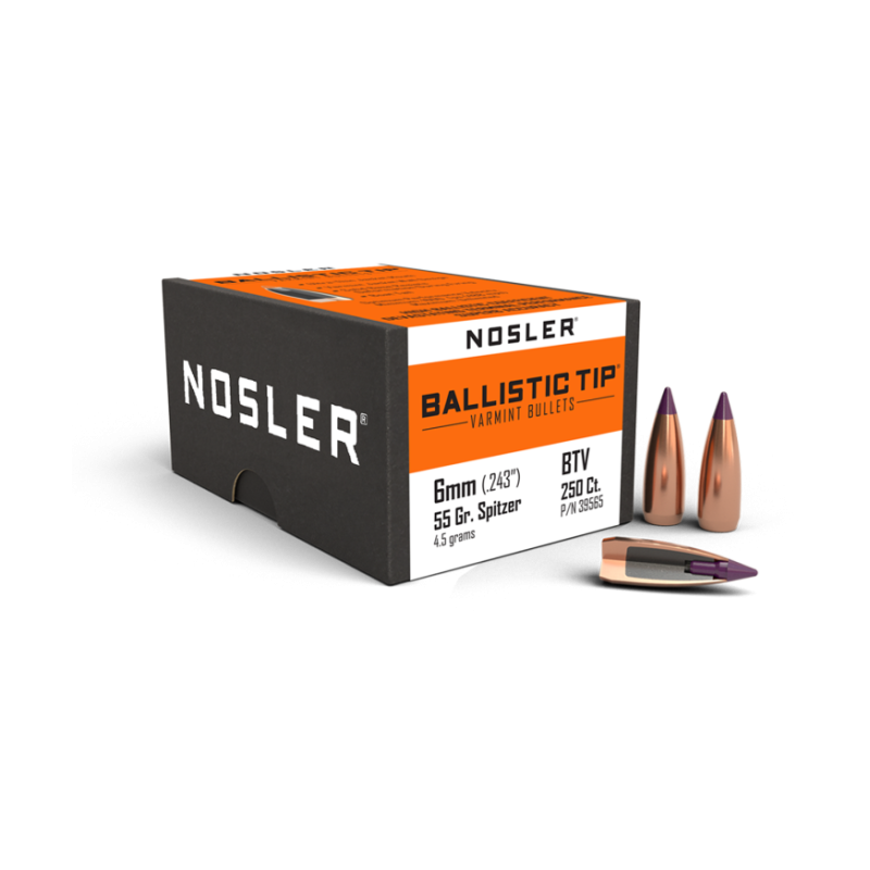 Nosler 6mm 55gr Ballistic Tip Varmint (250ct)