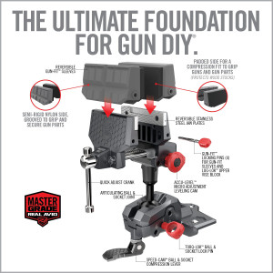 Real Avid Master Gun Vise - 360° Bench-Mount Gunsmith Vise