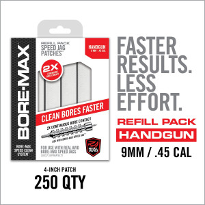 Real Avid Bore-Max Speed Jag Patches 4" S Refill (.22 Cal) | 247Hunter.co.za