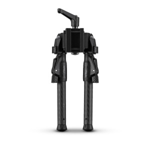 MDT GRND-POD carbon fiber bipod mounted on rifle for shooting support - 5
