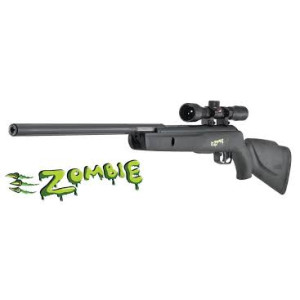 Gamo Zombie 4.5mm air rifle with fluted barrel and mounted scope - 2