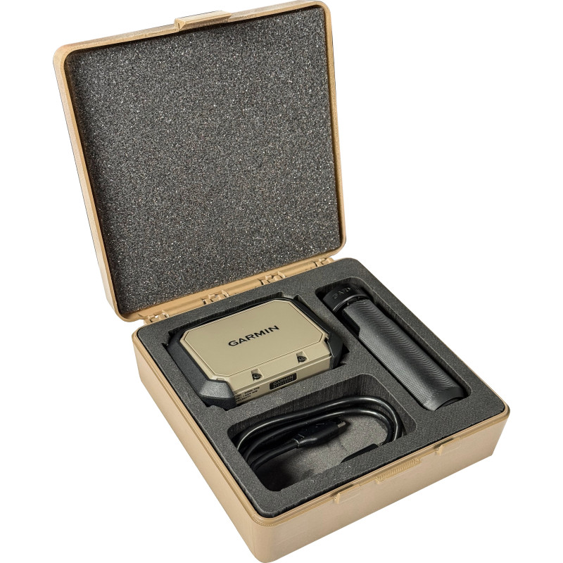 MTM dark earth hard case with foam insert for Garmin Xero chronograph - 2