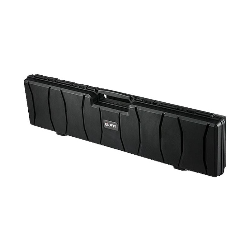 Glary 46 inch black polypropylene single rifle hard case - 2