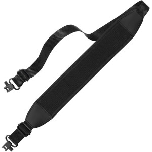 Glary Padded Rifle Sling with Swivels - Black